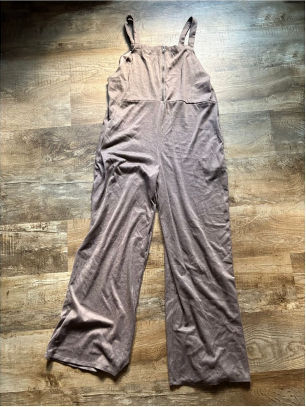 Live To Be Spoiled Heathered Brown Jumpsuit 2XL